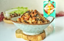 无敌的牛肉榛蘑饭(泡菜味)