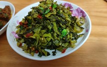 闷冲菜、无盐酸菜、梅干菜