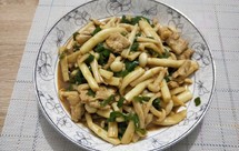 白玉菇(海鲜菇) 炒肉——家常小炒