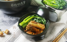 不需要技术含量的煲仔饭【姬松茸排骨煲仔饭】（电饭煲版）