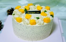 6寸红茶奶油蛋糕制作 全程小视频