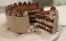 可可摩卡奶油蛋糕（香蕉馅）附可可戚风胚制作