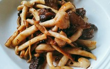 白玉菇炒肉(蚝油版)