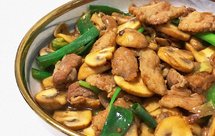 家的味道—口蘑炒五花肉