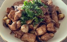 蒜香口蘑鸡胸肉（强推）