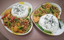 肉末芹菜油豆腐饭(快手)