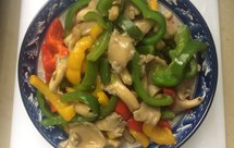 蚝油彩椒秀珍菇