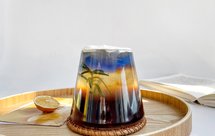 富士山下，美如画的饮品