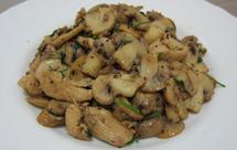 口蘑炒鸡肉