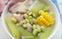 毛豆节瓜汤