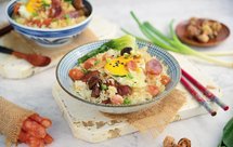 【九阳珐琅铁釜】喷香腊肠煲仔饭