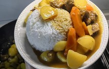 咖喱土豆牛肉盖浇饭