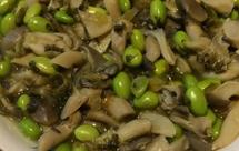 姬菇毛豆炒咸菜