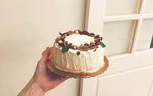 坚果芋泥奶油蛋糕