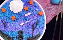 儿童趣味饭团便当（梦幻星空