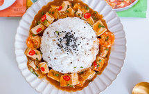 麻婆虾仁豆腐盖浇饭