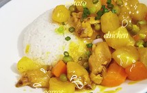 咖喱鸡盖浇饭