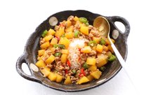 肉沫土豆盖浇饭