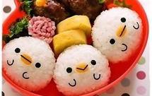 三只小鸡饭团便当