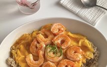 鲜美嫩滑～低卡高蛋白虾仁滑蛋盖饭