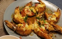 马苏里拉奶酪千岛焗大虾