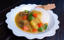 咖喱牛腩盖浇饭