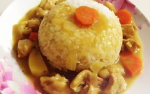 快速咖喱鸡腿盖浇饭