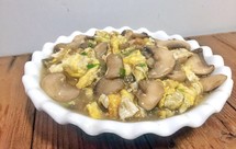 葱香口蘑炒鸡蛋