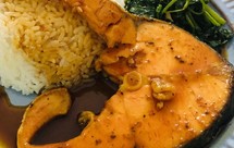 酱汁佳沃三文鱼盖饭