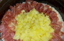 家里烧的煲仔饭（铸铁锅版）