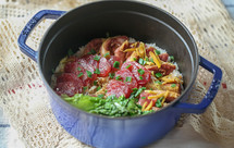 Staub黑珐琅铸铁锅腊味煲仔饭