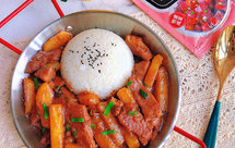 巨好吃❗️红烧土豆猪柳盖饭