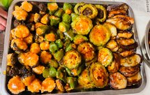 超好吃的鱼籽虾滑煎酿四宝