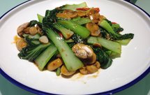 口蘑炒油菜