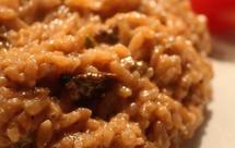 藏红花牛肝菌菇意大利烩饭