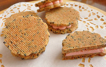 黑芝麻冰乳酪夹心饼干