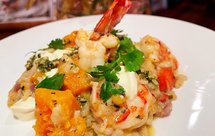 南瓜海虾意大利烩饭—就爱这有个夹生的饭