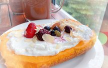 无糖油高蛋白黑麦鹰嘴豆南瓜酸奶挞