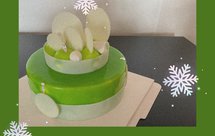 白巧克力法式镜面淋面