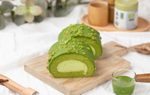 抹茶梦龙脆皮蛋糕卷！是春天的颜色呀！