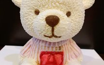 立体大熊酸奶慕斯蛋糕-做健康的低糖椰子油慕斯