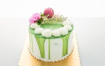 抹茶蜜豆白巧克力奶油蛋糕（上）