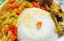 懒人咖喱鸡腿盖浇饭