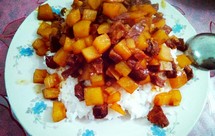 土豆牛肉盖浇饭