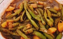 超简单的家常菜—芸豆炖土豆