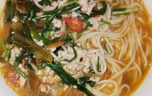 超好吃的辣腌菜小锅面条