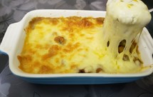 咖喱鸡腿肉芝士焗饭