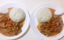 番茄肥牛金针菇盖浇饭