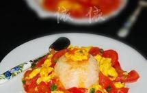 番茄炒蛋盖浇饭