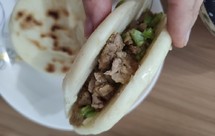 简易肉夹馍，宿舍版肉夹馍（不用太多大料）